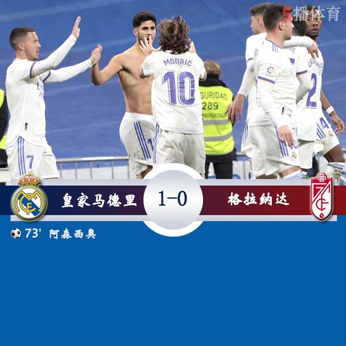 西甲第23轮 皇家马德里  1 - 0  格拉纳达