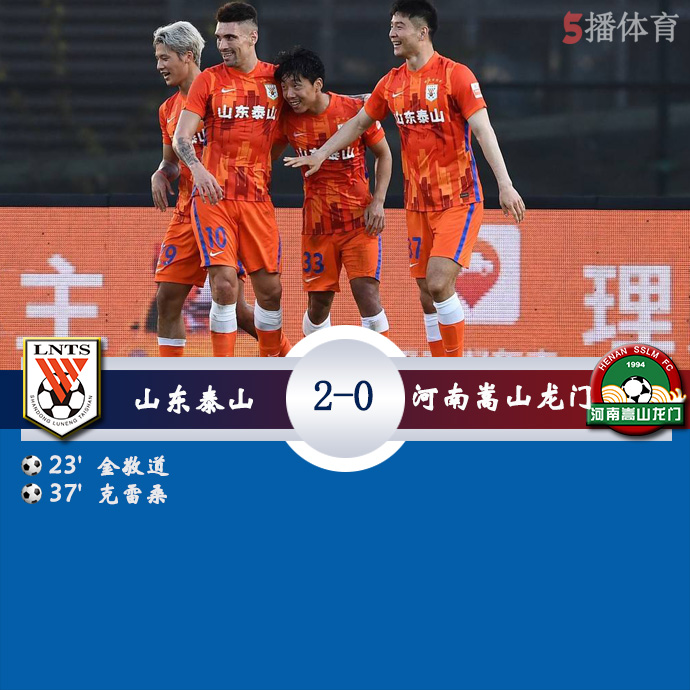 中超第一阶段第7轮 山东泰山  2 - 0  河南嵩山龙门