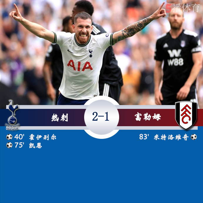 英超第6轮 热刺  2 - 1  富勒姆