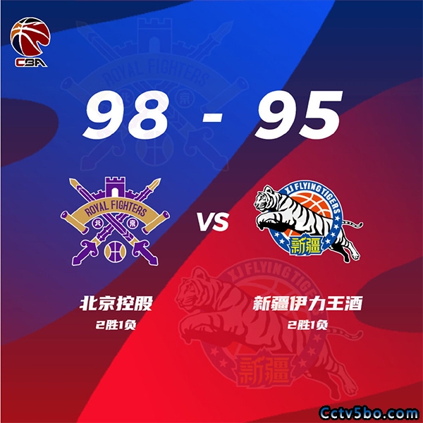 CBA常规赛 北控  98 - 95  新疆