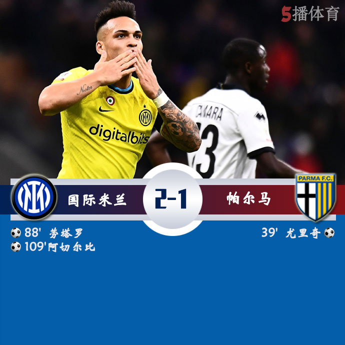 国际米兰  2 - 1  帕尔马