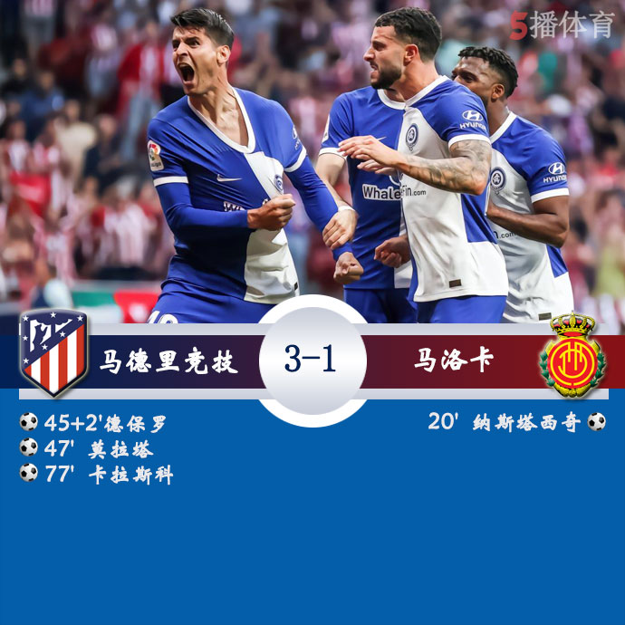 马德里竞技  3 - 1  马洛卡 