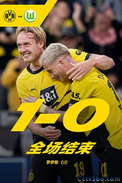 多特蒙德1-0沃尔夫斯堡