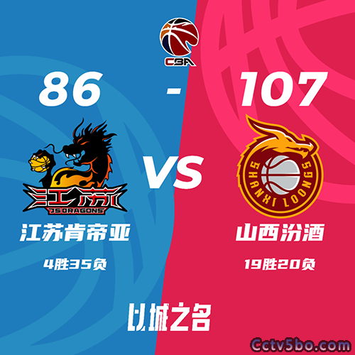 江苏  86 - 107  山西