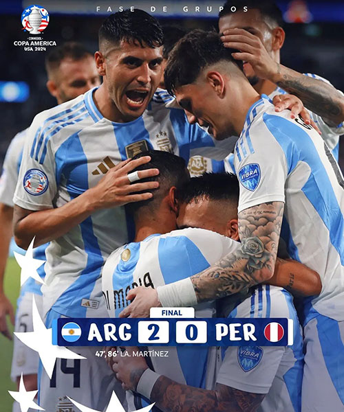 阿根廷  2 - 0  秘鲁