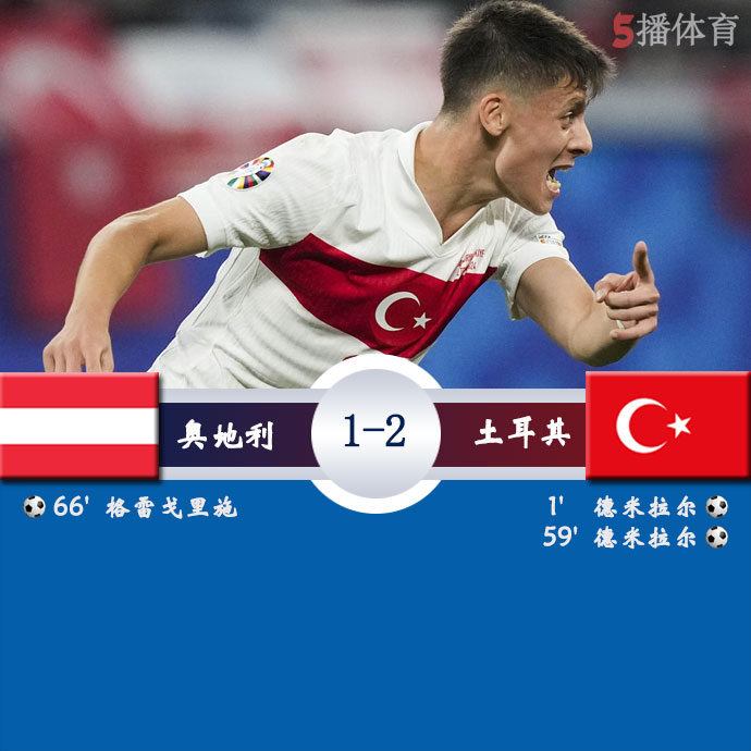 奥地利  1 - 2  土耳其