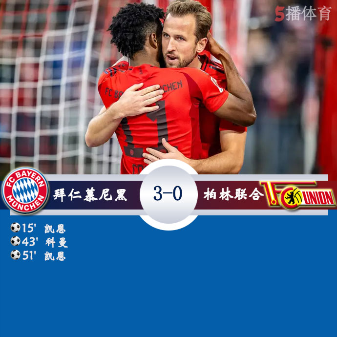 拜仁慕尼黑  3 - 0  柏林联合