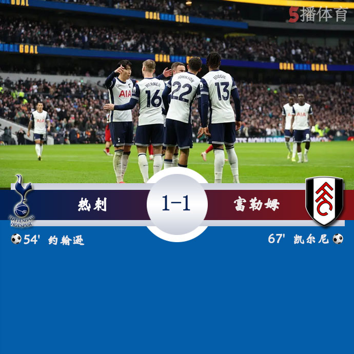 热刺  1 - 1  富勒姆