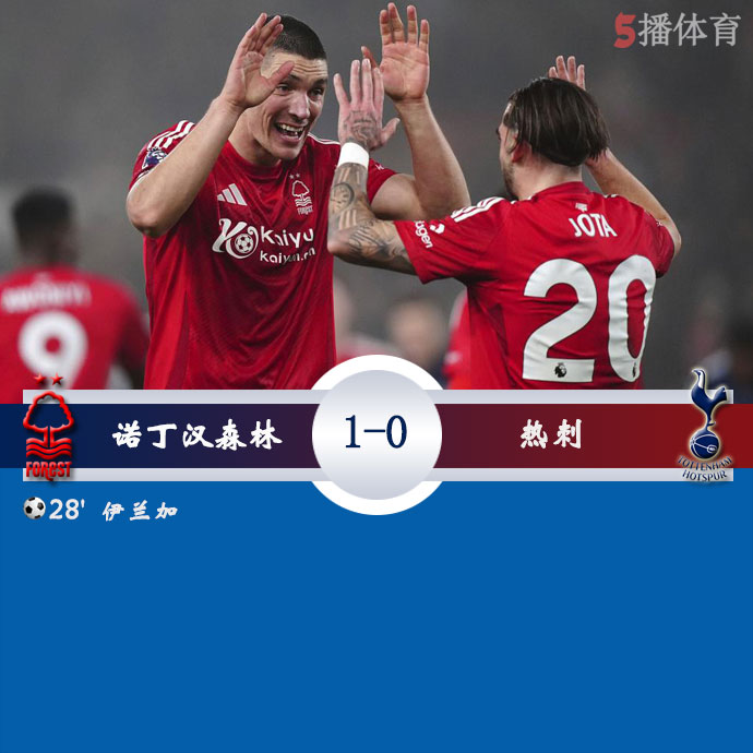 诺丁汉森林  1 - 0  热刺